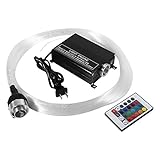 ANWENDUNGSBEREICHE --- 16W Glasfaserleuchten mit LED-Beleuchtung, 150 Glasfaserkabel zur Schaffung einer Sternenhimmeldecke, geeignet für Heimtextilien, Unterwasserbeleuchtung, Werbeschilder, Bars, Räume, Supermärkte und andere öffentliche Orte.