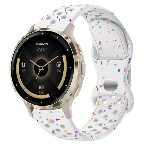 Correa de silicona para reloj 18mm ViCRiOR compatible Garmin miniatura 1