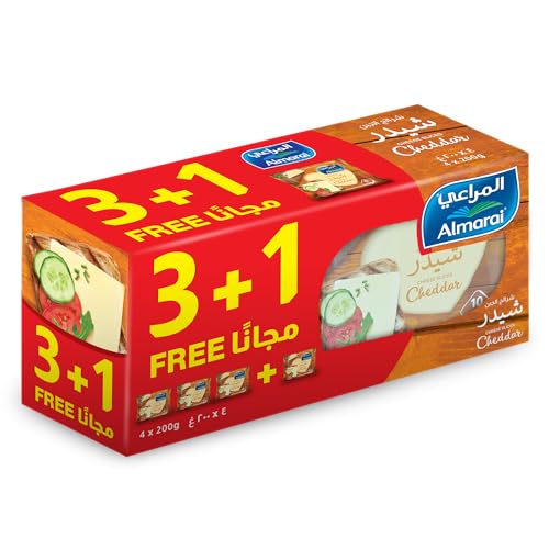 Almarai Cheddar Cheese Slices 4 x 200g