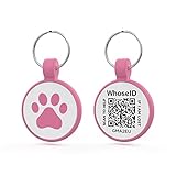 WhoseID QR Code Cat Tag, Modifiable Pet Online Profile Page, Multiple Emergency Contact, Silent Sili