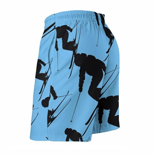Winter Sports Skier Men's Swim Trunks Breathable Bathing Suit Swimming Board Shorts Hawaiian Beach Swimwear3
