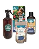 deNatura | PflanzenWunder (250 ml) und Bodenwunder (500 g) Vorteilspaket | Mit Sprühflasche | Natürlicher Pflanzenbooster aus Bambusessig und Pflanzenkohle | Ganzheitliche Pflanzenstärkung | Bio