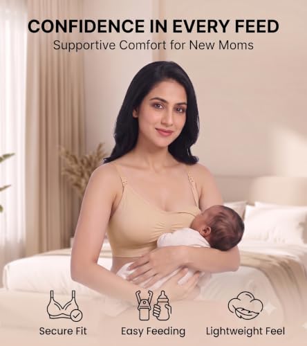 Image of DClub Comfort Revolution Seamless Bra -Easy lite Full-Coverage Wireless Everyday Bra with Soft Comfort with Removable Pad.