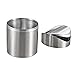 LOVEINUSA Mini Trash Can with Lid, 1.5L Small Garbage Bin Brushed Stainless Steel Desk Trash Can for Bathroom, Office, Kitchen, Coffee Table, and Countertop Use