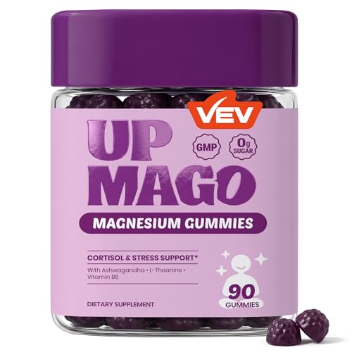 VEV UPMAGO Bisglycinate Magnesium Gummies 90 Count
