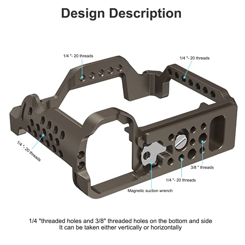 Image of Camera Cage Only for Sony Alpha 7S III / A7S III / A7SIII / A7S3 Camera