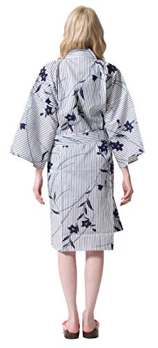 Image of Dita Tokyoin Traditional Made In Japan Cotton Yukata Robe (Japanese Pajama Kimono) Easy Wearing set2
