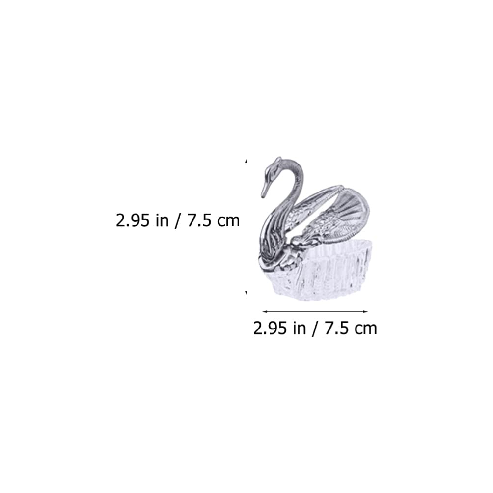 DOITOOL Scatole per Confetti da Matrimonio 24 Pezzi in Acrilico Argento Stile Europeo Resistente di Perfette per Nozze Romantiche