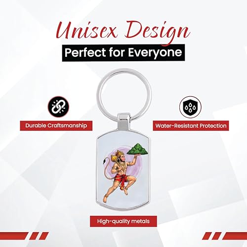 Image of Stylish Metal Keychains with Permanent Glossy Print - Inspirational Quotes & Spiritual Designs - Perfect Key chains for loved ones, Personal Use, Gifts & Return Gifts