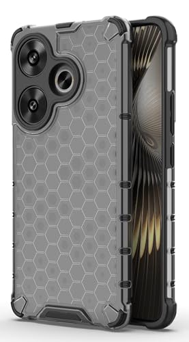 Image of Glasgow Back Case Cover Compatible with [ Poco F6 5G ] (Stylish Design) - Black
