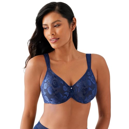 Wacoal Awareness Full Figure Underwire Bra Sujetador de Cobertura Completa, Azul Profundidades, 105G para Mujer