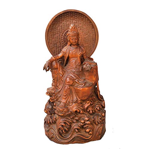 Sculpture Bouddha en bois de buis de 18cm : le cadeau idéal pour crémaillère