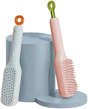 KAIE Self-Cleaning Anti-Static Massage Comb | Easy Self Cleaning Hairbrush | 2 in 1 hair Comb | One Pull Clean Hairbrush | Self Clean Hair Comb (multicolor) (pack of 1)