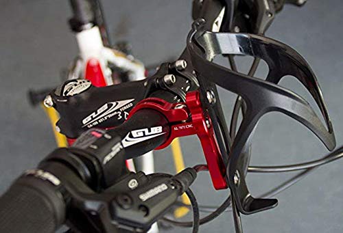 Bicycle Water Bottle Cage Holder Adapter Adjustable MTB Road Bike Handlebar Water Bottle Holder Seat Post Bottle Mount (Sigle Black) - Thumbnail 5