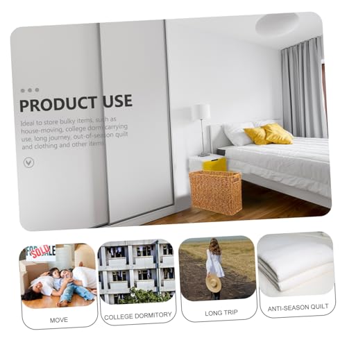 Panier plastique robuste rectangulaire marron rigide pour trier les magazines - 4