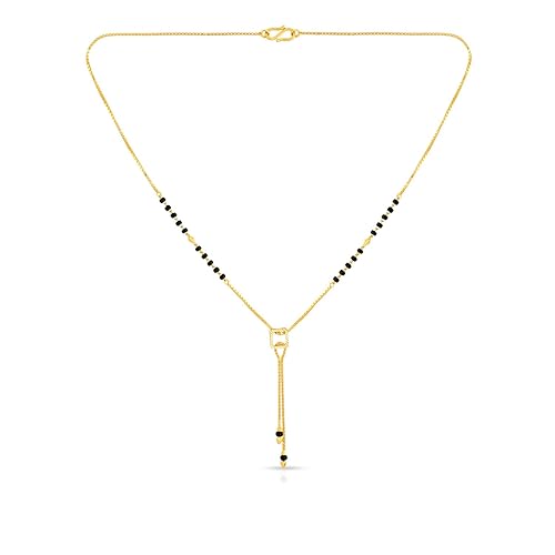 22 KT purity Yellow Gold Mangalsutra SGREC113_Y_18 for Women