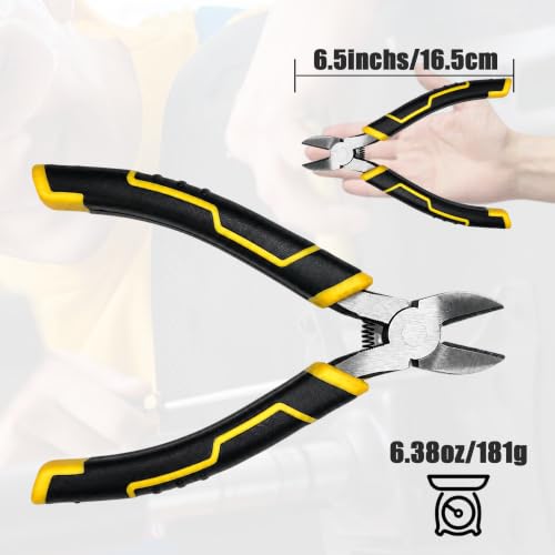 Image of Precision Wire Heavy Duty Diagonal Side Cutting Pliers. (6 inches)
