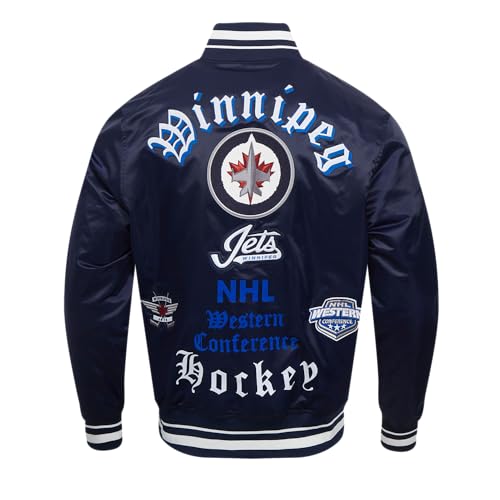 Image of Pro Standard Mens NHL Old English Satin Jacket