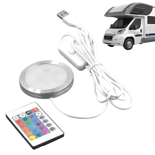 Nhujevkom Focos Empotrables, Iluminación LED 5V Empotrable RGB, Lámpara RGB Cocina Dormitorio Baño