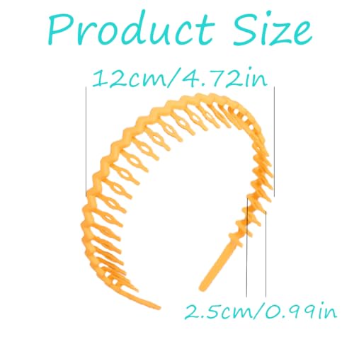 Ywshf HEADBANDS Zigzag Plastic Headband Shark Teeth Headbands Curly Hair Comb Bands Hoop Headband thumb #1
