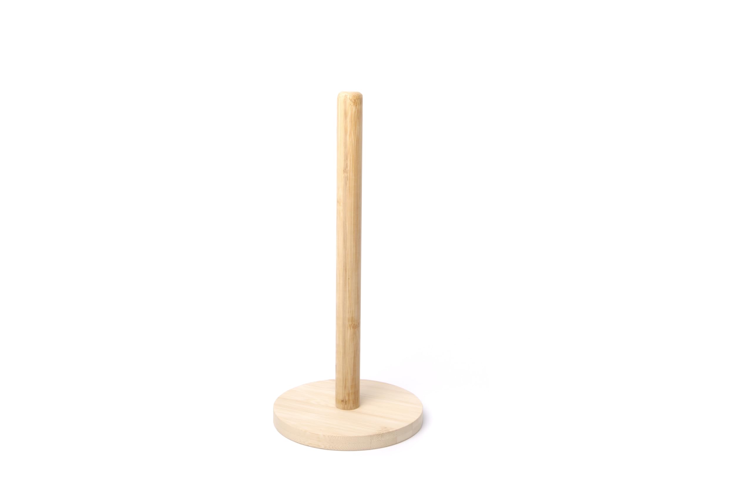BIRAMBEAU Bamboo Paper Towel Holder, Wood