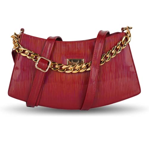 REDHORNS Vegan Leather Handbag For Women And Girls | Wedding Gifts For Women | Large Compartment Travel Hobo Shoulder Bag for Ladies – (27.5X13.5X6 CM)