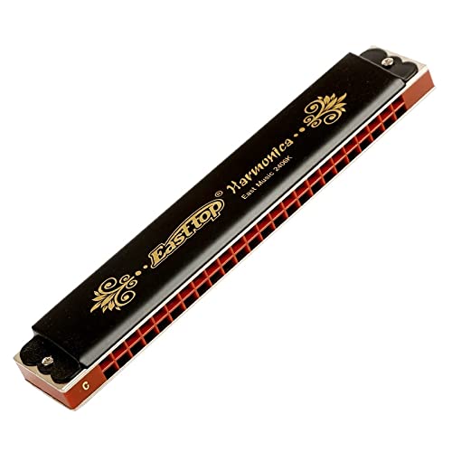 Harmonica Tremolo harmonica 24 orifices orgue ABS peigne cuivres roseau harpe instrument Key C East top t2406k… - Les Beatles, Paul McCartney, John Lennon, RIngo Starr, George Harrison Harmonica Tremolo harmonica 24 orifices orgue ABS peigne cuivres roseau harpe instrument Key C East top t2406k… – Image 3