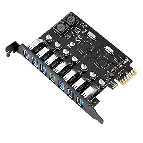 Carte d'extension USB 3.0 PCI-E X1 VIA805 convertisseur adaptateur 7 ports
