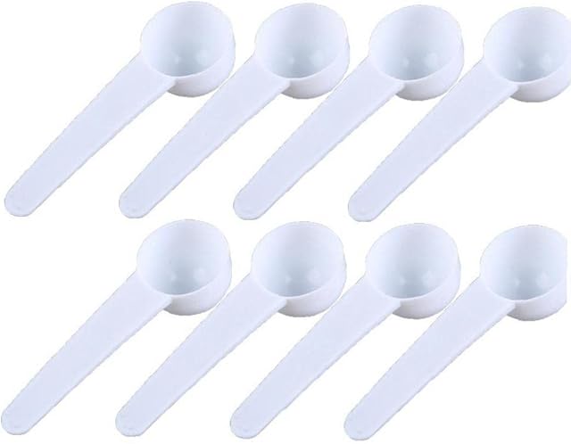 Plastic Measuring Spoon 10pcs/Set 10ml Food Grade Seasoning Scoop Reusable Kitchen Spoon for Milk Coffee Powder