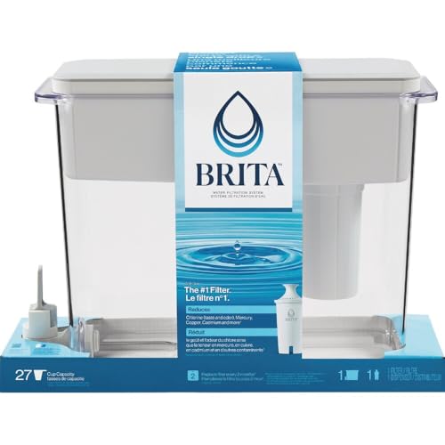 Dispensador Brita Ultramax de 18 copas gris que elimina el mal sabor del agua