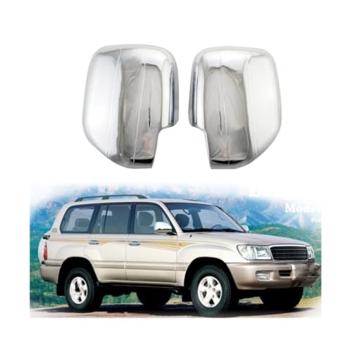 Couvercles de rétroviseurs chromés ABS pour Land Cruiser LC100 1998-2007
