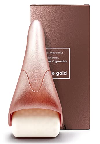 Roselynboutique Cryotherapy Ice Roller For Face Wrinkles Massager Gua Sha Facial Tools - Self Care Gifts Skincare Facial Tools Relaxation Puffiness For Whole Body Face Eyes (Rose Gold) #TOP26