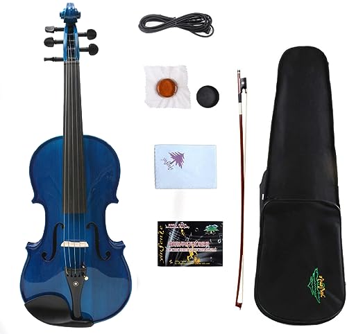 Yinfente 5 String Acoustic Electric violin Maple Spruce Wood Acoustic Violin Ebony Violin Fittings...