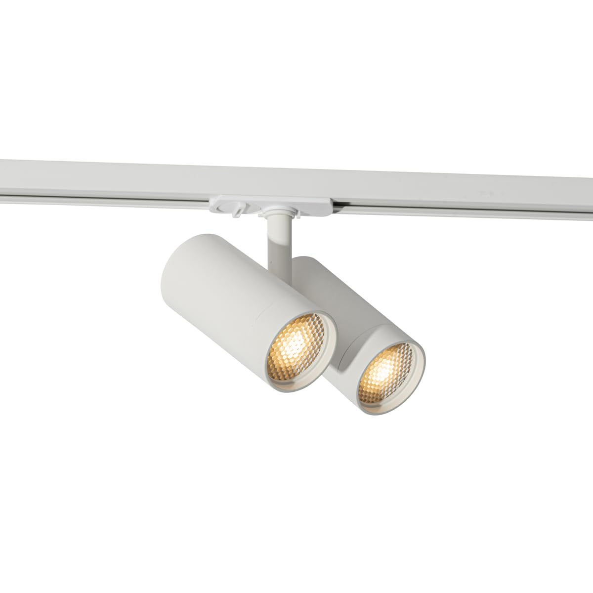 Qazqa Spot sur rail moderne monophasé blanc 2 - Jeana