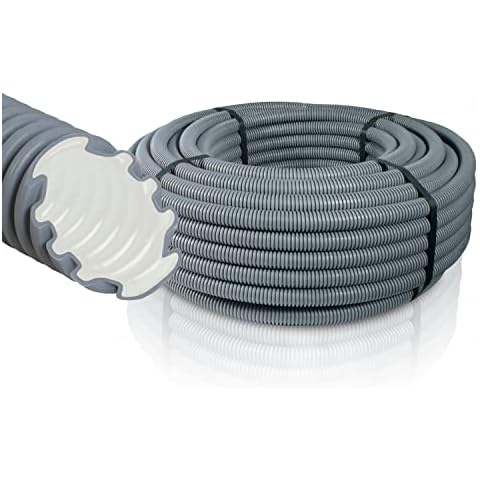 METEOFLEX PLUS Leerrohr 750N M16 / M20 / M25 / M32 / M40 / M50 aus PE-HD - Wellrohr für Erdreich, Erdverlegung, Außenbereich, Beton, etc. - hohe Druck- & Schlagfestigkeit (M25-50m) Cover