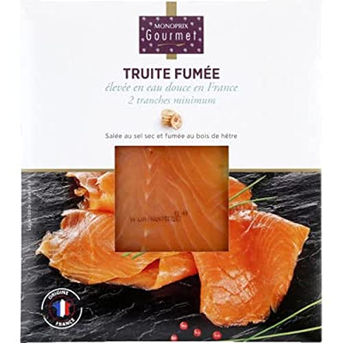 Monoprix Gourmet Truite fumée - La plaque de 2 tranches, 60 g