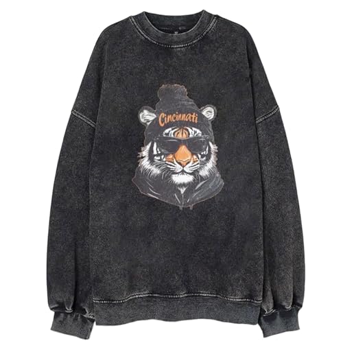 Sudadera clásica de Cuello sin Capucha para Hombre Tejida y Transpirable Uso Diario Duradero Lavado (Black, L) #20