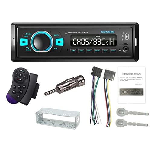 NC 1 Din Car Radio Stereo DAB/DAB+/FM Receiver Car Digital Radio System BT4.2 U-Disk TF Crad MP3 Player Dual USB Port