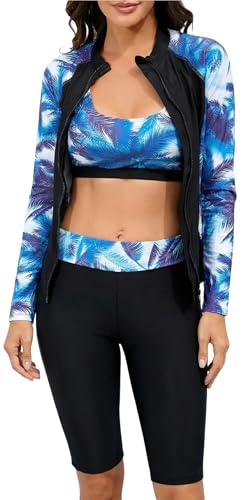 Ensemble rashguard manches longues et short anti-UV pour oublier la crème solaire