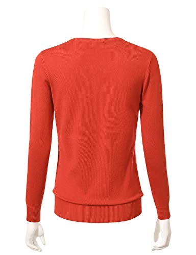 Image of Allsense Women's Long-Sleeve Crewneck Cardigan | Classic Button Down Sweater, Soft Fine Knit, Lightweight