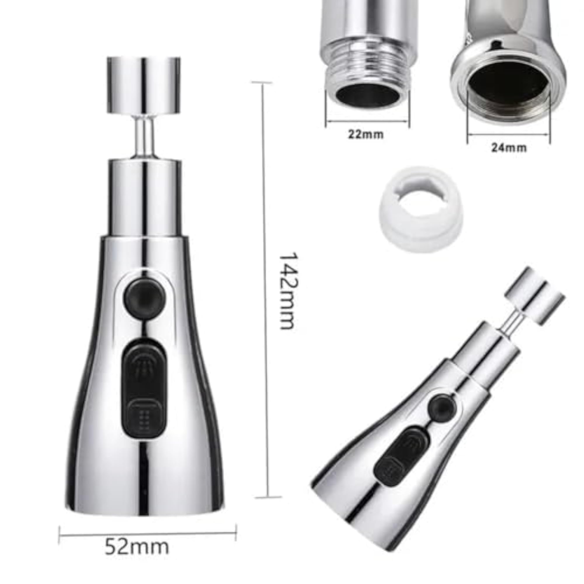 Flexible Tap Extender for Kitchen Sink