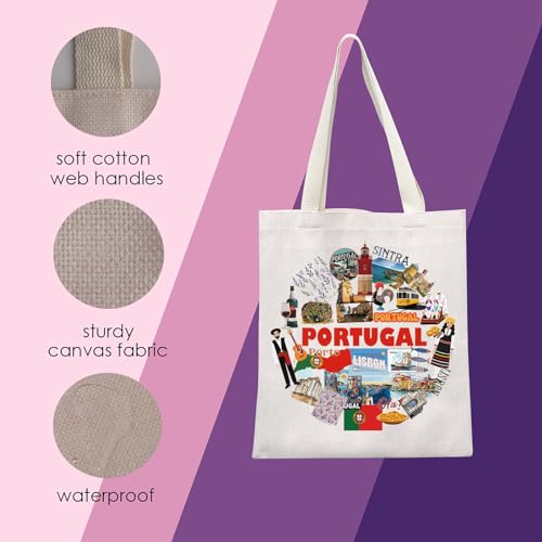 Portugal Tote Bag Portugal Gift Moving to Portugal Gift Portugal Souvenir Gift Portugal Travel Gift For Tourist (Portugal Tote) - Image 3