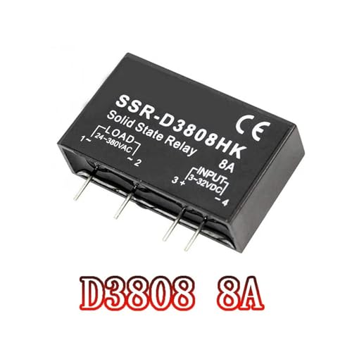 Relais SSR-D3808HK 8A statique DC-AC commutation électronique PCB lot de 5