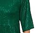 Sequin Dress for Women Sparkly Round Neck Half Sleeve Cocktail Party Prom Mini Dresses Loose Fit Fashion Outfits S-2XL Green