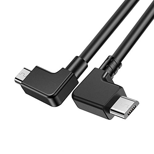 Crazy Deals O'woda Micro USB to Android USB Data Cable 90 Degree Wire Reverse Transmission Cord for DJI Mavic Mini/Spark/Mavic 2 Pro & Zoom/Mavic Pro