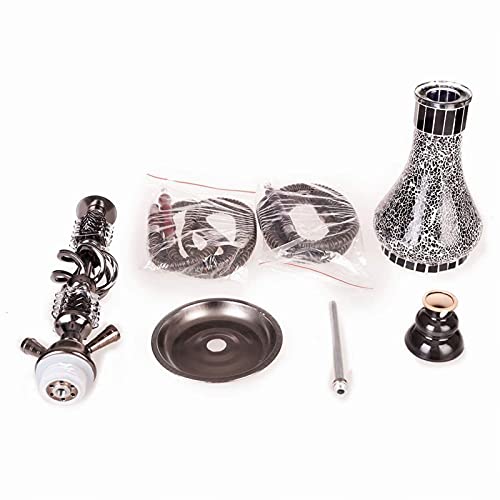 Shisha Set 2 Schlauch Luxus Shisha Set Alloy Shisha Set Enthält 2 Schläuche Und Shisha Zubehör Kann Für Zwei Personen… – Bild 7