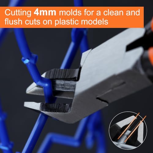 SPEEDWOX Model Nippers Wire Cutter 45° Sprue Cutter Wire Flush Cutters, Electronic Model Sprue Clippers - Image 3
