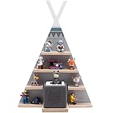 🎪 TONIEREGAL MIT STARKEM HALT FÜR MAGNETE: Toniebox-Figuren bleiben fest am Platz - sogar kopfüber, denn die Metallstreifen am Tonie-Regal sind magnetisch! Das Spielzeug im Kinderzimmer bleibt ordentlich aufgeräumt mit stabilem Halt - Hörfiguren und Musik sind trotzdem stets griffbereit und leicht herauszunehmen. Im Vergleich zu früheren Versionen des Regals haften die Metallstreifen jetzt noch stärker.