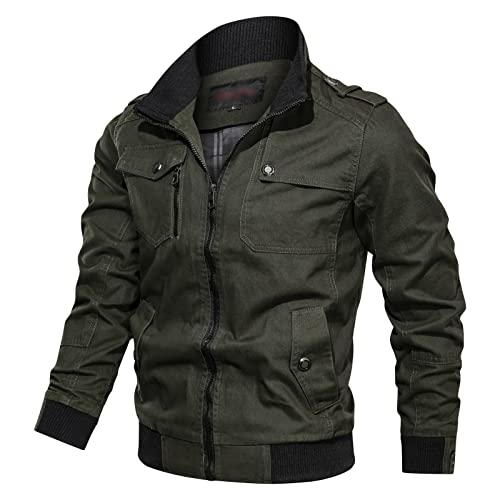 Veste cargo homme col montant pour les sorties fraîches d'automne