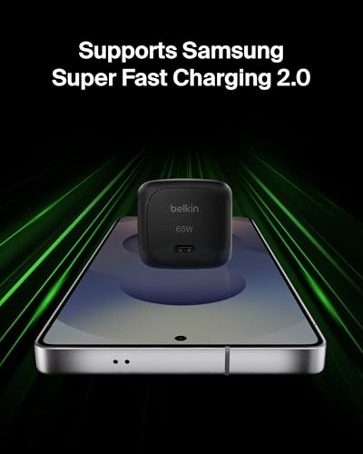 Belkin USB C Charger Block 65W, Super Fast Charging Block, Type C Wall Charger - Apple iPhone 17, Air, Pro, Galaxy S26, Google Pixel 10, MacBook, AirPods, Chromebook, Nintendo Switch 2 & More - Black - Image 5